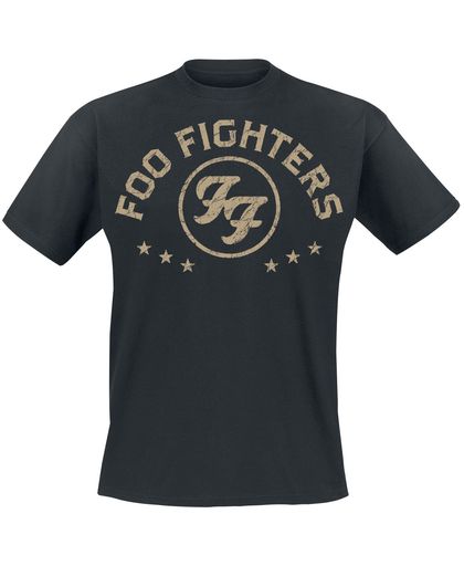 Foo Fighters Arched Star T-shirt zwart