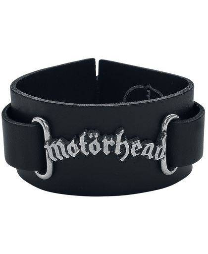 Motörhead Logo Lederen armband zwart