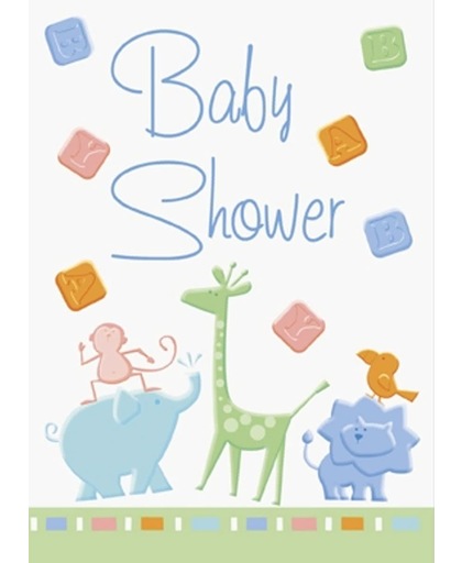 Baby shower uitnodiging giraf
