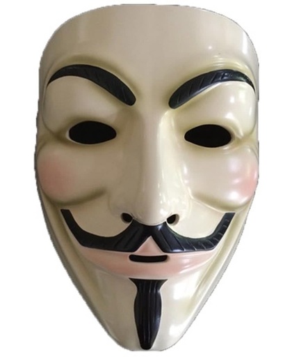 Deluxe V for Vendetta Masker / Deluxe Anonymous Masker  / Deluxe Guy Fawkes Masker