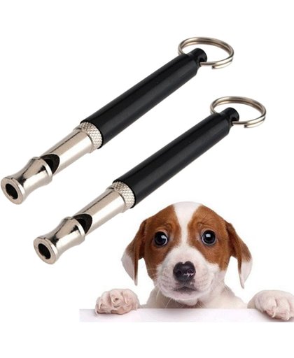 Ultrasoon hondenfluitje met aanpasbare frequenties – zwart-zilver