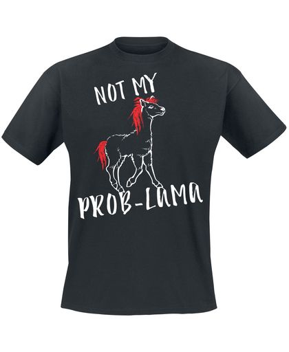 Not My Prob-Lama T-shirt zwart