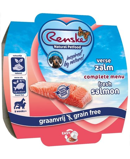 Renske Vers vlees maaltijd - Zalm - Graanvrij - 8 stuks à 100 gram