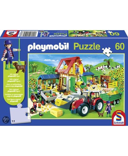 Schmidt Puzzel: Playmobil Boerderij