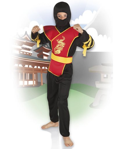 Kinderkostuum Ninja meester - maat 128/134