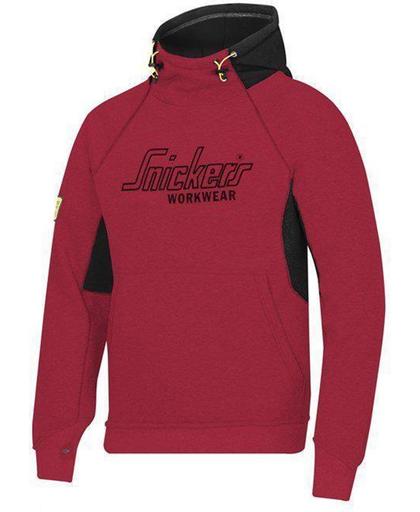 Snickers Workwear Sweatshirt Hoodie Chili Red - Zwart 2815-1604 L