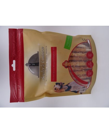 COSMOPET Hondensnack Chicken Breast Wrapped Rawhide Stix 3x 340g + gratis 1 zakje van 250 g uit de  Archy snacks lijn.