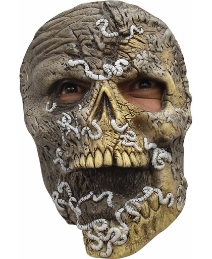 Halloween - Horror skelet masker met wormen