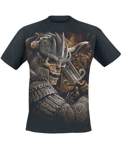 Spiral Viking Warrior T-shirt zwart