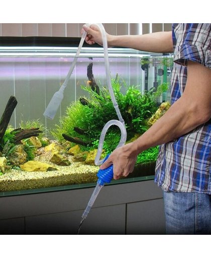 Aquarium Bodemreiniger Met Slang En Filter - Handmatig - Pomp