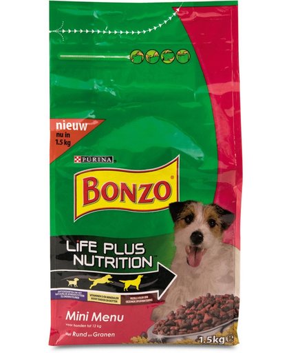 Bonzo Mini Menu Rund - Hondenvoer - 1,5 kg