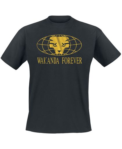 Black Panther Wakanda Forever T-shirt zwart