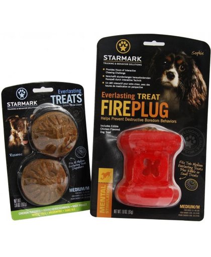 Starmark everlasting fire plug voerbal met treat veggie medium