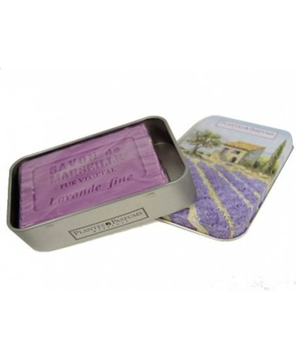 Lavendel zeep in geschenk blikje - 100 g