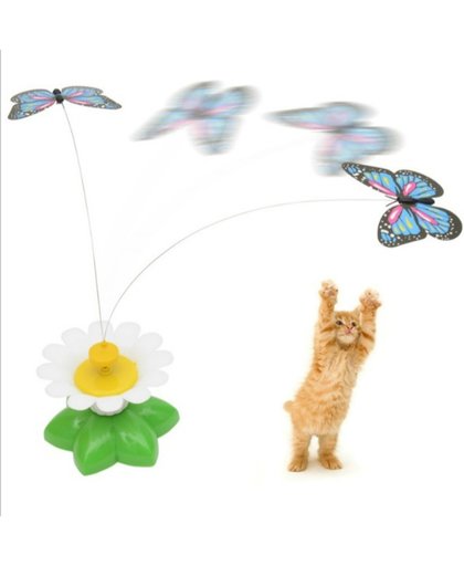 Elektrisch draaiende vlinder automatisch katten speeltje - gadgets R us