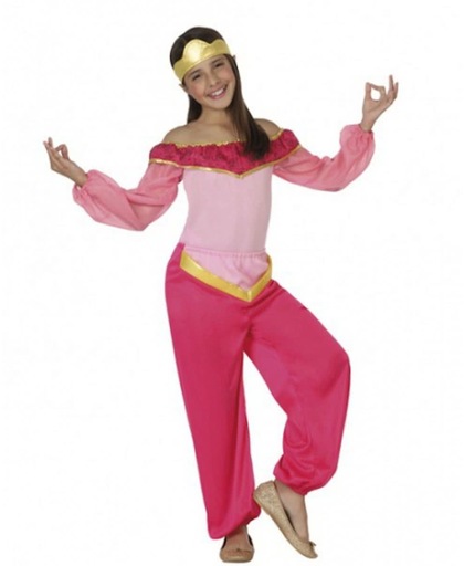 Roze arabische prinses kostuum 140 (10-12 jaar)