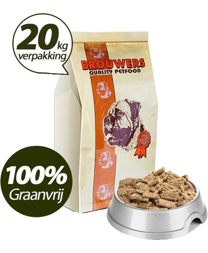 Graanvrij - Superieur (Premium) Geperste Brokken Kip & Aardappel - 20 KG - 100% Graanvrij Hondenvoer