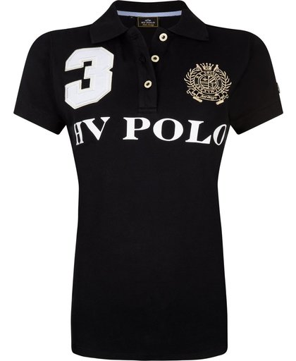HV Polo Favouritas Eques KM - Polo Shirt - Zwart - XS
