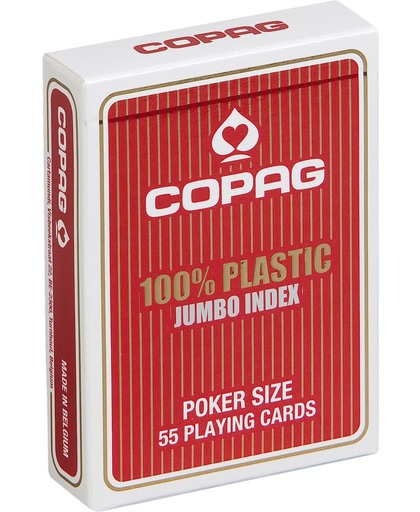 Plastic speelkaarten Rood - Copag