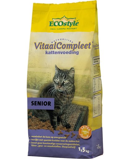 Ecostyle Vitaalcompleet Senior - Kattenvoer - 2 x 1.5 kg