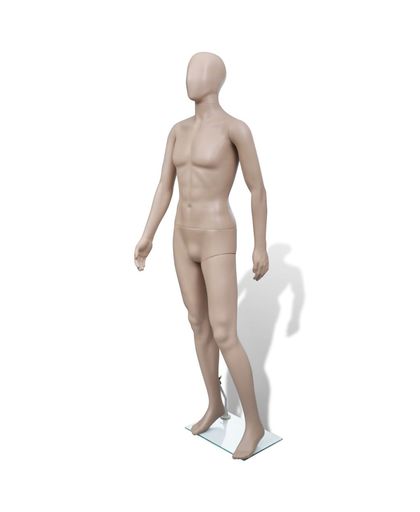 vidaXL - Paspop Mannelijke etalagepop volledig lichaam zonder gezicht