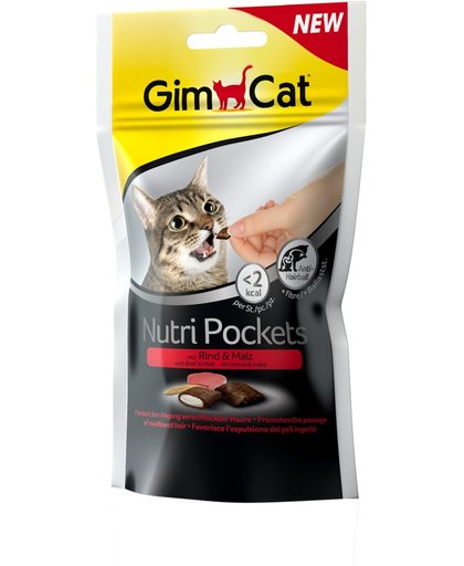 GimCat Nutri Pockets with Beef and Malt - 60 gram