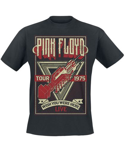 Pink Floyd Wish You Were Here Tour 1975 T-shirt zwart