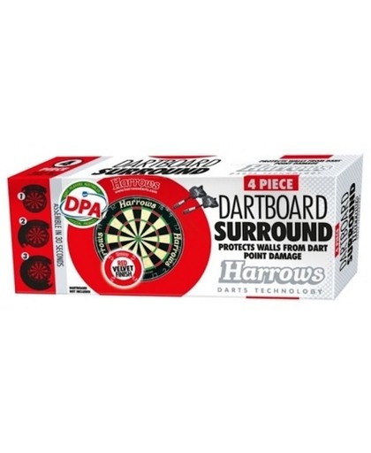 Harrows Darts Dartbord Surround 4-delig Rood