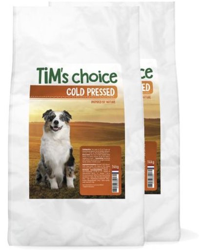Tim's choice cold pressed hondenvoer 2x14 kg