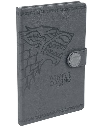 Game of Thrones House Stark Notitieboek zwart