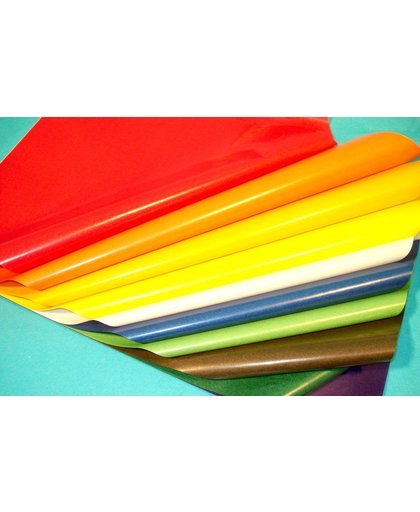 Vliegerpapier op blok in 10 kleuren 35x50cm