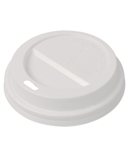 Deksels voor wegwerp koffiebekers 1000 st plastic 80 mm