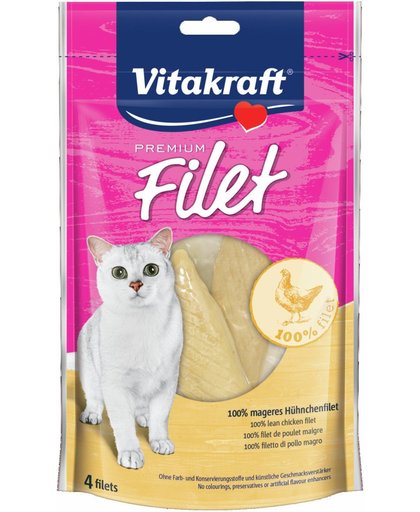 Vitakraft - Premium kattensnack - Kip filets - 6 x 54 gram