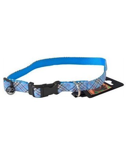 Halsband Nylon/Pvc Halsband Verstelbaar Called Blauw 20 Mmx45-60 Cm