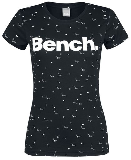 Bench AOP Logo Tee Girls shirt zwart