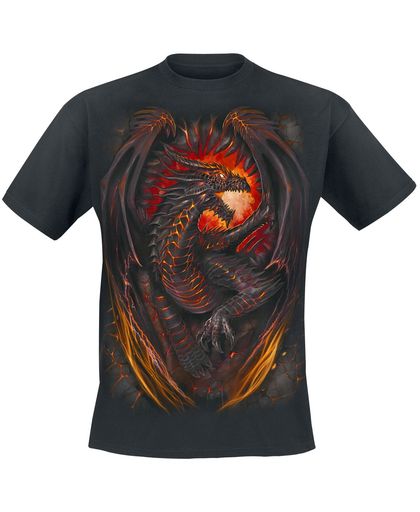 Spiral Dragon Furnace T-shirt zwart