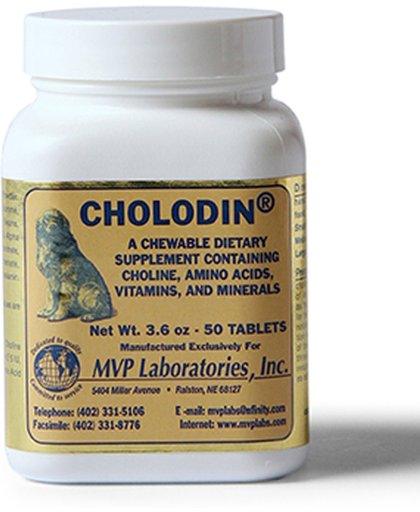 Cholodin - Voedingssupplement hond - 50 tabletten
