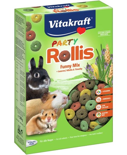 Vitakraft Rollis Party Voor Knaagdieren en Konijnen - 500 gr - Konijnensnack