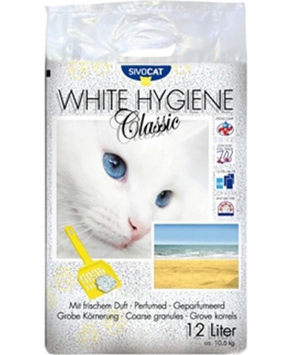 Sivo White Cat Hygiene Kattenbakvulling - 12 l
