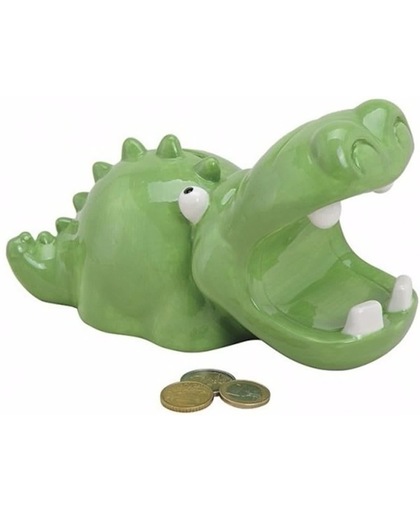Spaarpot groene krokodil
