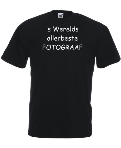 Mijncadeautje T-shirt - 's Werelds beste Fotograaf - - unisex - Zwart (maat M)