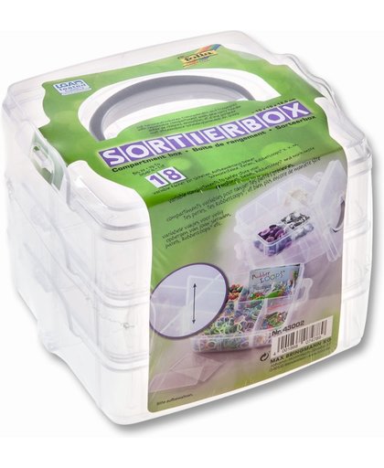 Folia Sorteer Box Set A040073 - voor opbergen van sierraden en knutselspullen - 2 stuks
