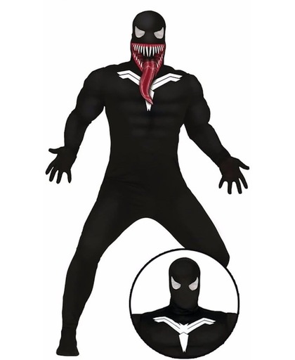 Halloween - Horror donkere superheld kostuum / outfit voor volwassenen - Halloween verkleedpak L (52-54)
