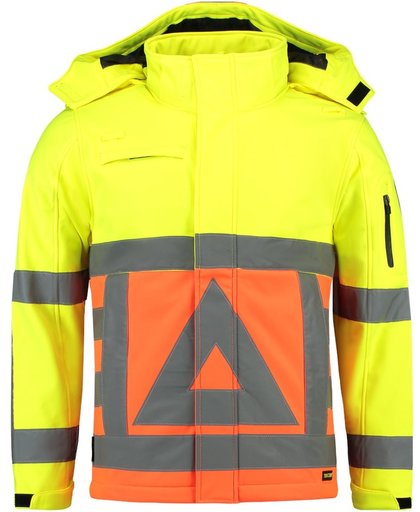 Tricorp Soft Shell Jack Verkeersregelaar - Workwear - 403002 - Fluor Oranje-Geel - maat XS