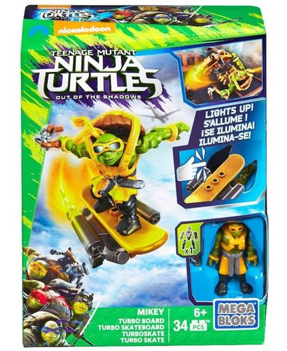 Mega Bloks Teenage Mutant Ninja Turtles Mikey Turbo Board DPF76
