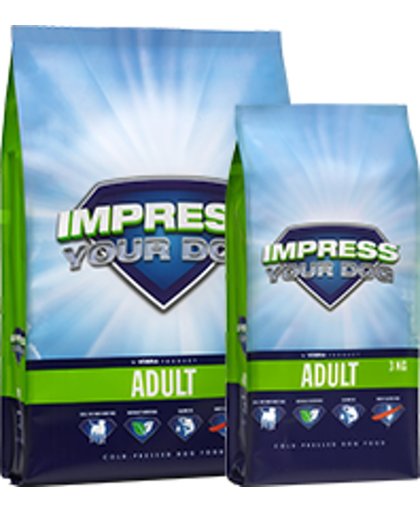 Impress your dog Adult geperste brok 12,5 kg