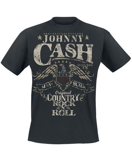 Cash, Johnny Original Country Rock n Roll T-shirt zwart