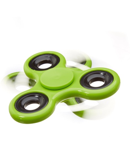 relaxdays - fidget spinner - tri-spinner 58g - hand spinner, anti-stress draaier groen