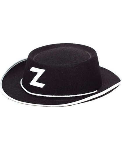 Zorro hoedje zwart voor kinderen