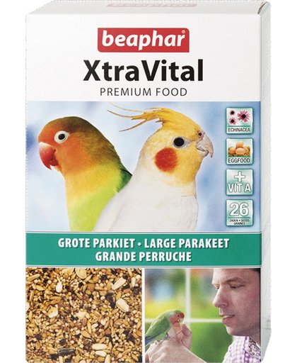 Beaphar - Xtravital Grote Parkiet Vogelvoer - 1 kg